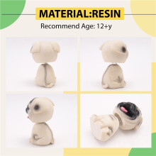 Resin Cute Bobble Dog Bobbing Puppy Figurine Toy Home Home/Car Dashboard for Car Vehicle Decoration - Pug