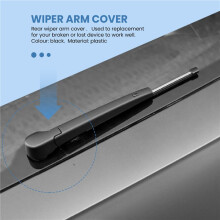 2 Pack Rear Window Wiper Arm Cover Cap 5K6955435 5K6955427A for- Atlas 2018-2019