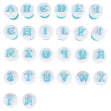 Lettre Moule en Plastique Ustensiles de Cuisson Pâtisserie Majuscule Outil de DéCoration de Gâteau Fondant au Chocolat Biscuits Cutter Cupcake