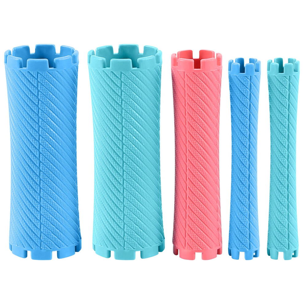 Zandonã 100Pcs/Set 10 Sizes Hair Perm Rods Kit Cold Permanent Bar Plastic Curlers Rollers Set Wave Fluffy Corn Hair Maker Styling