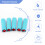 100Pcs/Set 10 Sizes Hair Perm Rods Kit Cold Permanent Bar Plastic Curlers Rollers Set Wave Fluffy Corn Hair Maker Styling 9