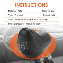 6 Speed Car Gear Shift Knob Cover Shifter Lever Stick For Vito Viano Sprinter Ii / -