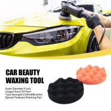 8 Teile / Satz Auto Schwamm Polier Scheibe Set 5 Zoll Polieren Wachsen Pad Für Boot Auto Polierer Buffer Bohren Rad Polierer Werkzeuge