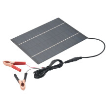 5.5W 12V Painel Solar Carregador de Bateria Placa Policristalina ImpermeáVel Placa de Carregamento de EmergêNcia Ao Ar Livre para  Carro