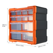 Tiroir Pp Ps Pièces Boîte de Rangement Plusieurs Compartiments Fente Matériel Boîte Organisateur Artisanat Cabinet Outils Composants Conteneur