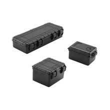3Pcs Plastic Rc Car Storage Box Decoration Tool for  Trx4 Axial Scx10 90046 D90 1/10 Rc Crawler Accessories Black