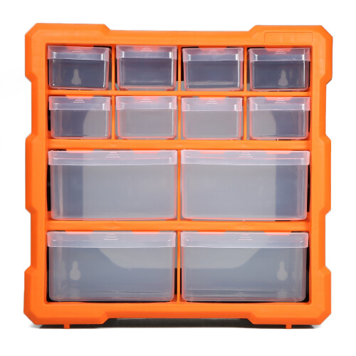 Drawer PP+PS Parts Storage Box Multiple Compartments Slot Hardware Box Organizer  Cabinet Tools Components Container 1