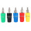 5Pcs M4X36 Pure Copper Terminal 4Mm Banana Jack Socket 20A Binding Post Banana Plug Connector 1