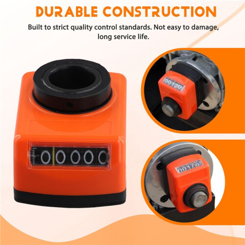 Machine Lathe Part 20Mm Bore Digital Position Indicator Orange 2