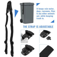 Bin Strap Garbage Lock Trash Can Lid Strap Garbage Can Security System