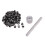 1Set Tools+100Pcs Rivets Nail Installation Tools with Silver Brass Nails 1