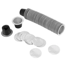 50Sets Refillable Coffee Capsules Cup Disposable Coffee Capsules Packaging Cafe Supplies for Black