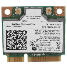 Adaptador Inalámbrico AC1200 de Doble Banda para 7260 7260HMW Tarjeta AC PCI-E 2.4G / 5G Wifi 4.0 para / / /