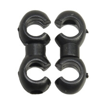 Mountain Bike Road Bicycle Conduit Buckle Bicycle Cable Clamp S-Type Hook Brake Gear Buckle Cable Bracket Black