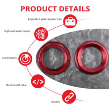 TüR Audio Lautsprecher Ringe, Anodisierte Aluminium A SäUlen Lautsprecher Dekoration Kreis Ordnungen für 2016 2017 2018 2019