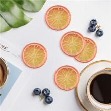 10 Pcs Fake Lemon Slice Artificial Fruit Highly Simulation Lifelike Model for Home Party Decoration Orange