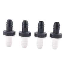 4 Pcs Check Valve 3/8 Inch 10 mm ABS Plug-in Check Valve Fuel Oil Water Gas Air One-Way Check Valve for Liquids