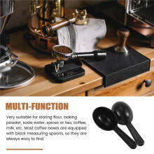 20 Pcs Coffee Measuring Spoons Plastic Measuring Tablespoons for Coffee, Tea and Milk Powder Spoons(7G/0.25Oz/Black)