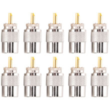 10PCS RF Connector UHF Mannelijke Connector RG8 RG58 Kabelschoen Antenne Connector PL259