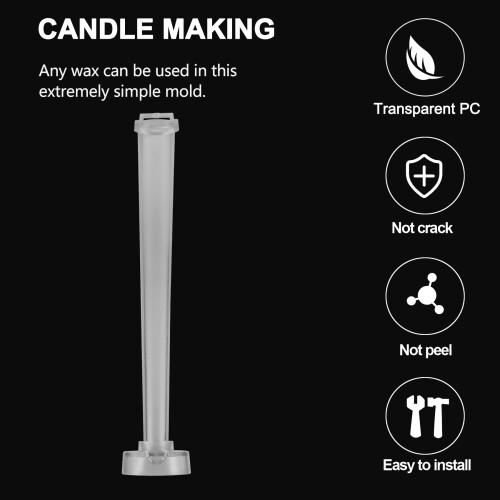 Candle Molds Durable Candle Molds for Making Candles Classic Tall Taper Mold