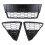 3Pcs Car Honeycombed Front Bumper Lower Grille Grills for  Focus 2012 2013 2014 1