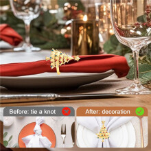 6Pcs Christmas Napkin Button Napkin Ring Napkin Ring Cloth Ring Diamond Christmas Napkin Rings