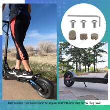 1Set Scooter Achter Achterspatbord Spatbord Schroef Rubberen Dop Schroef Plug Cover voor M365 Elektrische Scooter Onderdelen (Grijs)