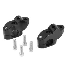 Universal Motorcycle Handlebar Riser for 22mm Bars Clamp for Black