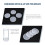 4 Pack Round Silicone Coaster Molds,Clear Epoxy Molds for Casting with Resin,Concrete,Cement and Polymer Clay 4