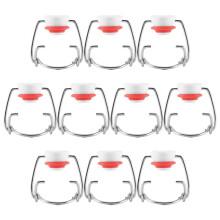 Swing Top Glass Bottle Caps Flip Beer Bottle Swing Cap for Grolsch Style Beer Bottle Beer,Soda Bottles,Homebrewing 10Pcs