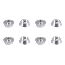8Pcs Metal Connecting Rod Screw Gasket Shim Washer Rest for WPL C14 C24 C34 C44 MN D90 D91 D99S RC Car,Silver