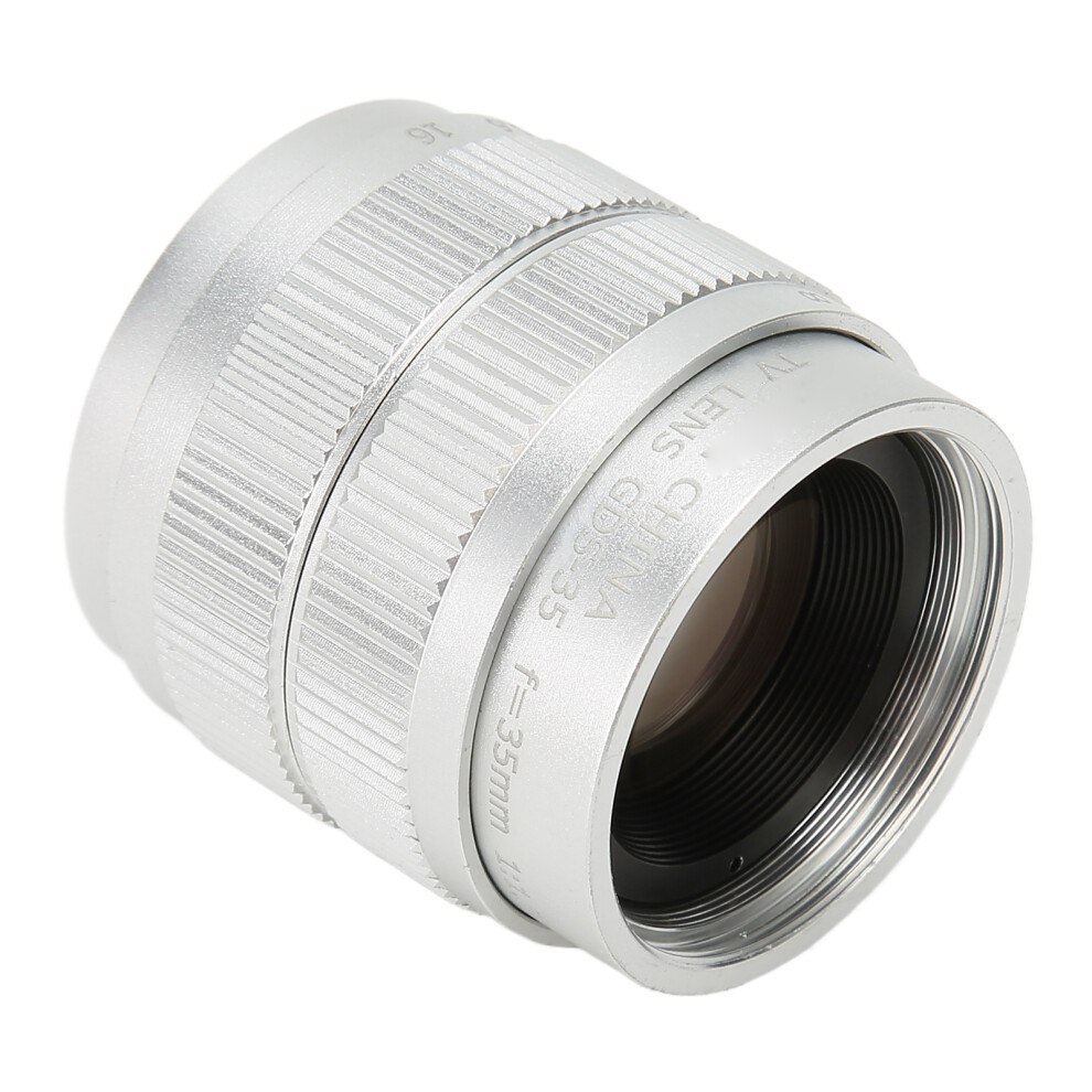 35Mm F1.7 Manual Focus Lens For C Mount Mirrorless Camera Silver 9301388936785