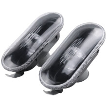 2Pcs Car Side Turn Signal Warning Light Black Lamp Cover for MK4 Bora,B5/B5.5 ,Beetle