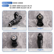 Inyectores de Combustible de 4 Piezas 35310-22600 para  Accent 00-05 1.5L 1.6L I4