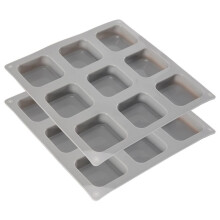 2 Pack Silicone Soap Molds 9 Cavities Square Soap Mold DIY Handmade Silicone Mold for Soap Making