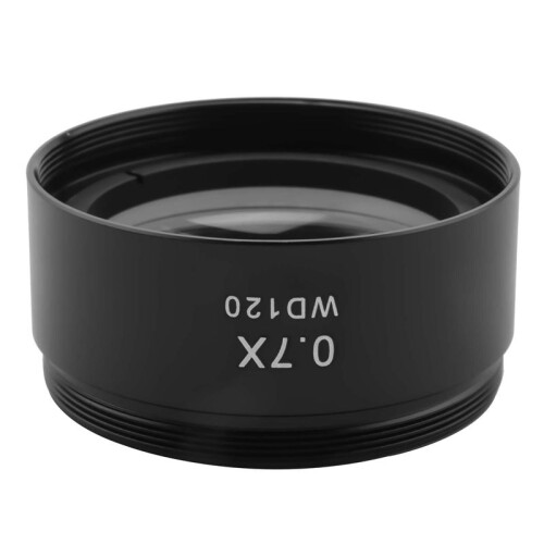 WD120 0.7X Trinocular Stereo Microscope Auxiliary Objective Lens Barlow Lens 48mm Thread 1