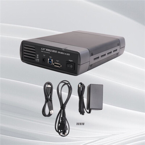 USB 3.0 DVD CD Case External HDD Mobile Box for 3.5 inch  Enclosure ROM Burner EU Plug 2