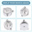 60 Minutes Kitchen Mechanical Timer Cooking Reminders Alarm Clock for Kitchen Office Countdown Timer 7