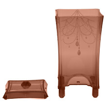Staubdichter ABS-Baumwollpad-Behälter – Transparentes Make-up-Dispenser für einfache Handhabung