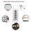 433MHz Wireless Remote Control Learning Code EV1527 Module with Antenna ABCD 4 Button Control 1000M Long Range Opener 3