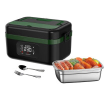 Cordless Electric Lunch Box,Rechargeable Self-Heating Food Warmer with 16000mAh Battery,for Work/Travel/Car/Office US