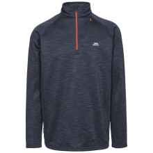 (XXL, Navy Marl) Trespass Mens Collins Half Zip Fleece Top