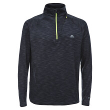 (3XL, Black Marl) Trespass Mens Collins Half Zip Fleece Top