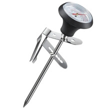 Edelstahl-Kaffee-Temperaturmesser 0-100-Thermometer für Kaffeekanne, Milchaufschäumkännchen, Café-Küchenmessgeräte