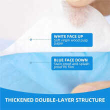 50 Pack Toilet Covers Disposable 16x24 Inch XL Portable Toilet Liners Travel Cover for Outdoors,Hotel