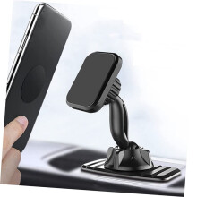 Universal Car Dashboard Magnetic Phone Holder - 360 Swivel Mount, Strong Adhesive, Compatible with All Smartphones