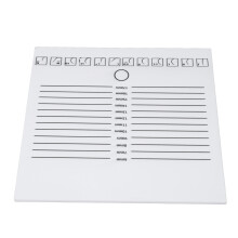 Eyelash Extension Plate White 20x20cm Double Row with Scale for Lash Artists