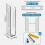 Under/Wall-Mounted Table Laptop Storage Stand Laptop Rack Charging Stand Tray Organizer Desktop for  Tablet Stand 7