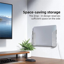 Under/Wall-Mounted Table Laptop Storage Stand Laptop Rack Charging Stand Tray Organizer Desktop for Tablet Stand