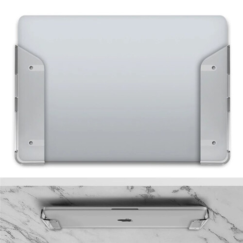 Under/Wall-Mounted Table Laptop Storage Stand Laptop Rack Charging Stand Tray Organizer Desktop for  Tablet Stand 2